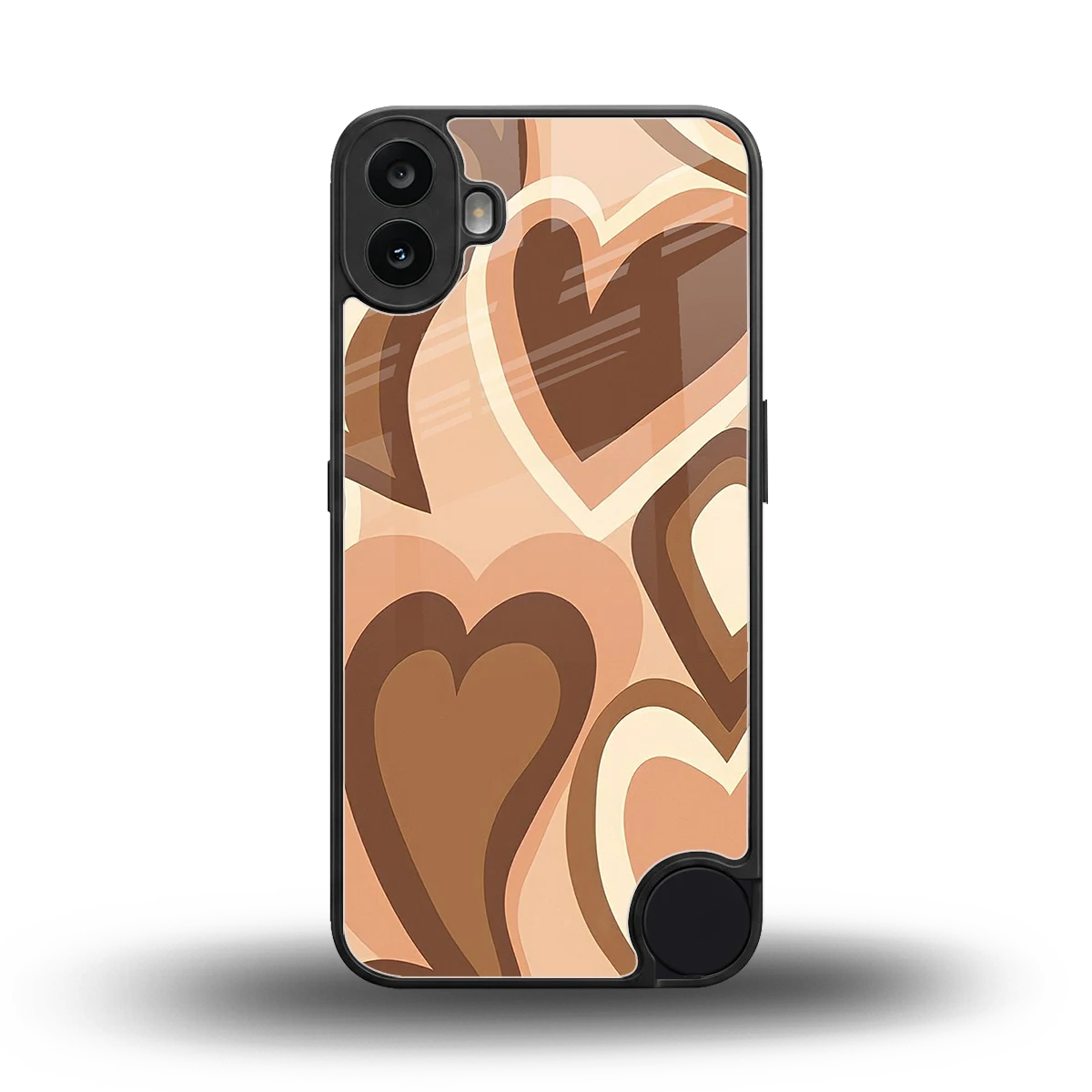 Cocoa Heartbeat back phone cover | glass case for cmf nothing phone 1