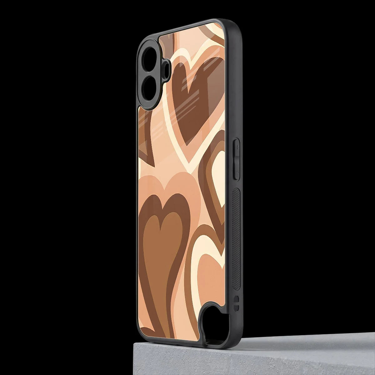 Cocoa Heartbeat cmf nothing phone 1 mobile cover | shockproof glass phone case