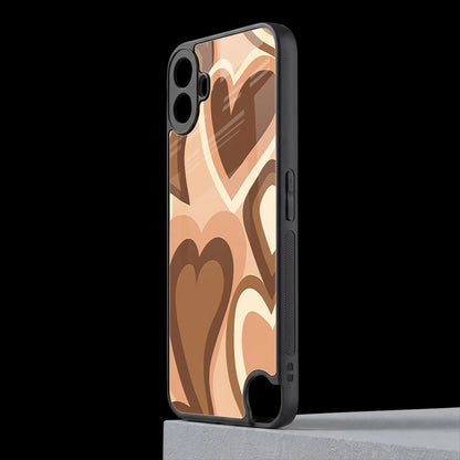 Cocoa Heartbeat cmf nothing phone 1 mobile cover | shockproof glass phone case