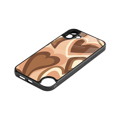 Cocoa Heartbeat stylish phone case for cmf nothing phone 1 | glossy glass and slim fit