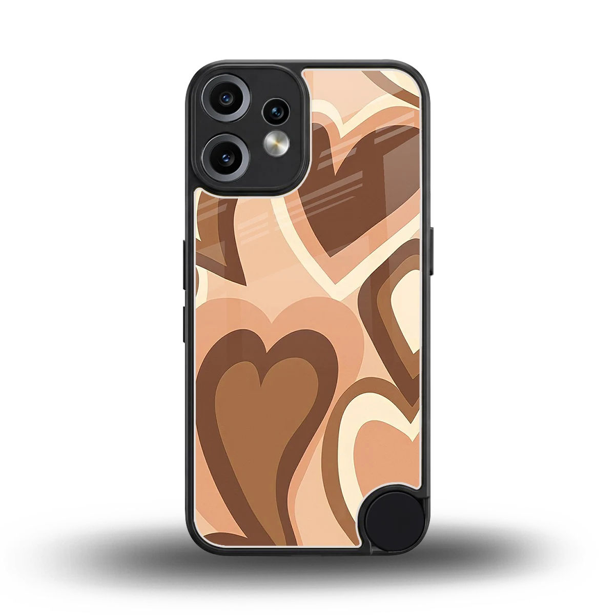 Cocoa Heartbeat back phone cover | glass case for cmf nothing phone 2 pro