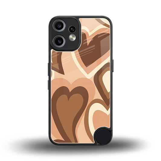 Cocoa Heartbeat back phone cover | glass case for cmf nothing phone 2 pro