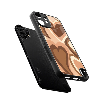 Cocoa Heartbeat sleek cmf nothing phone 2 pro cover with tempered glass back and TPU edges