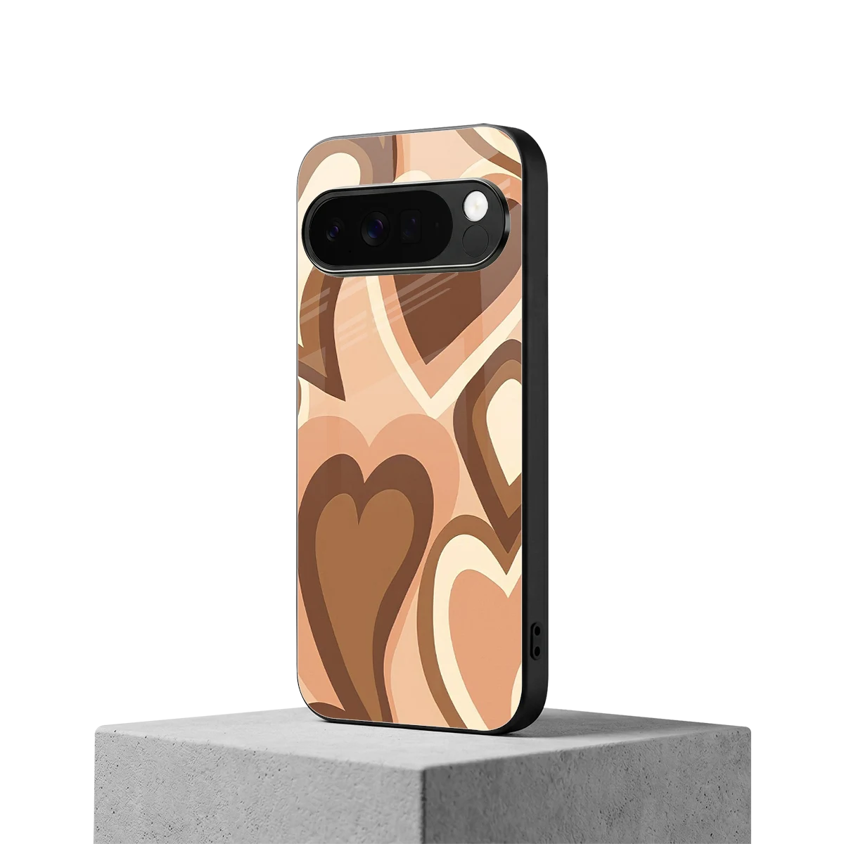 Cocoa Heartbeat google pixel 10 pro xl mobile cover | shockproof glass phone case
