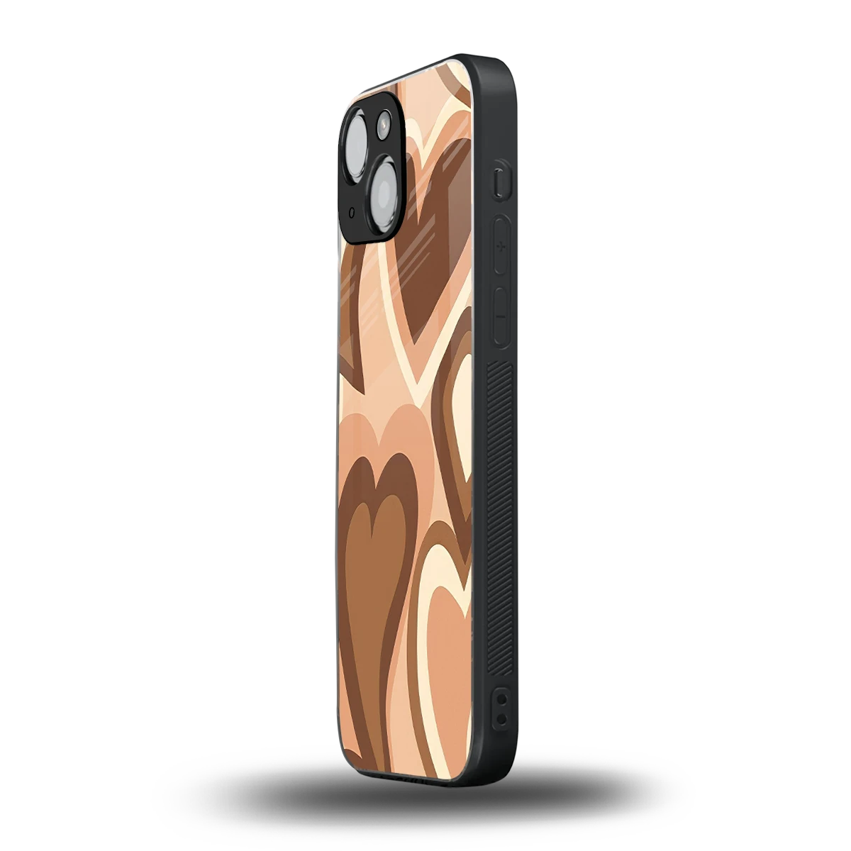 Cocoa Heartbeat iphone 13 mini mobile cover | shockproof glass phone case