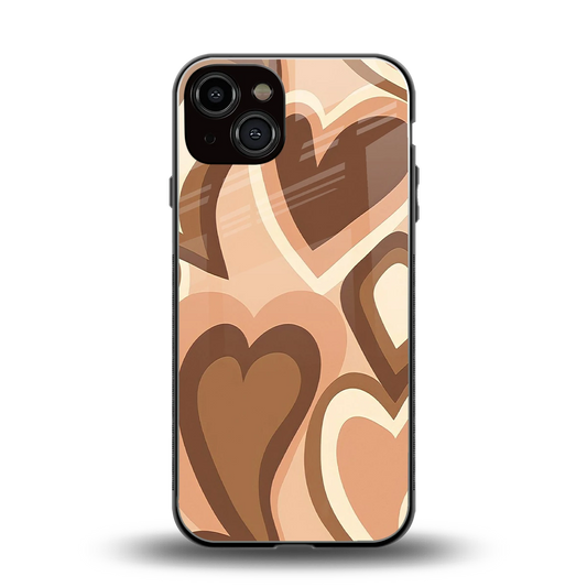 Cocoa Heartbeat back phone cover | glass case for iphone 13