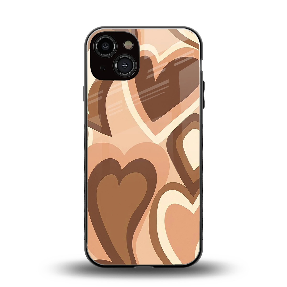 Cocoa Heartbeat back phone cover | glass case for iphone 14
