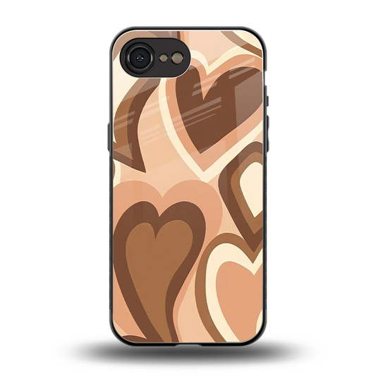 Cocoa Heartbeat back phone cover | glass case for iphone 16e