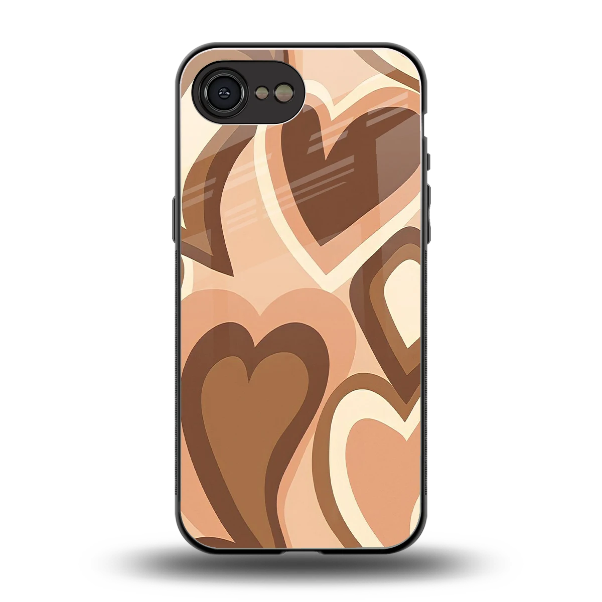 Cocoa Heartbeat back phone cover | glass case for iphone 17e