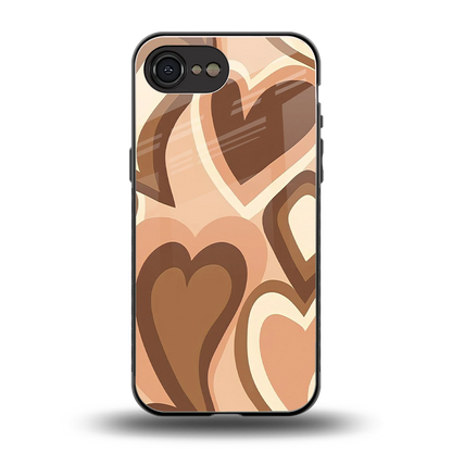 Cocoa Heartbeat back phone cover | glass case for iphone 17e