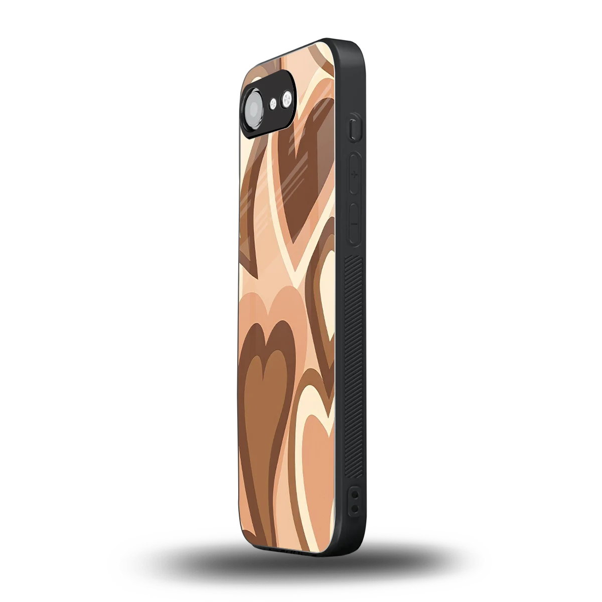 Cocoa Heartbeat iphone 16e mobile cover | shockproof glass phone case