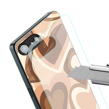 Cocoa Heartbeat stylish phone case for iphone 16e | glossy glass and slim fit
