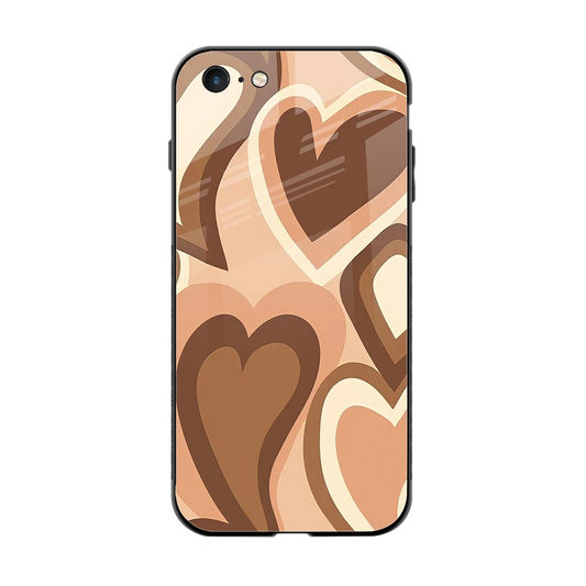 Cocoa Heartbeat back phone cover | glass case for iphone 6