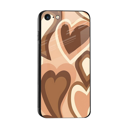Cocoa Heartbeat sleek iphone 7 cover with tempered glass back and TPU edges