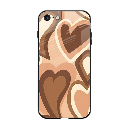 Cocoa Heartbeat back phone cover | glass case for iphone 7