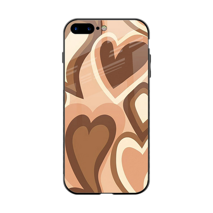 Cocoa Heartbeat back phone cover | glass case for iphone 8 plus