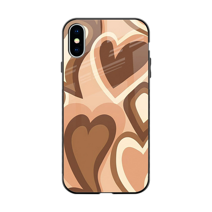 Cocoa Heartbeat back phone cover | glass case for iphone x