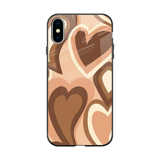 Cocoa Heartbeat back phone cover | glass case for iphone x