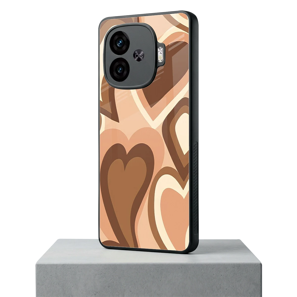 Cocoa Heartbeat iqoo neo 10r 5g mobile cover | shockproof glass phone case