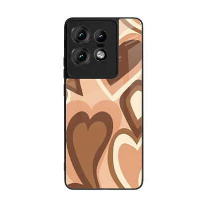 Cocoa Heartbeat back phone cover | glass case for motorola edge 50 pro