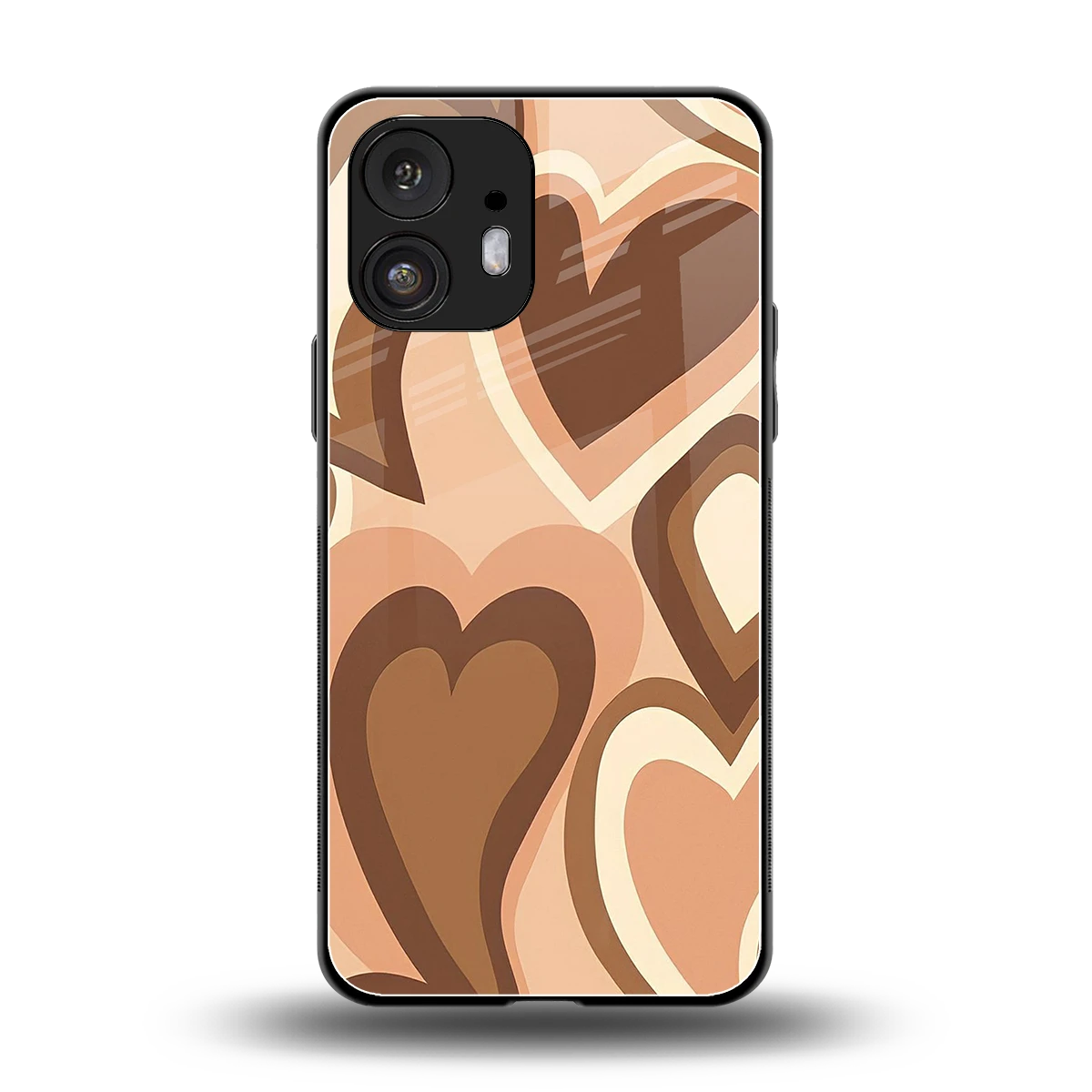 Cocoa Heartbeat back phone cover | glass case for nothing phone 2