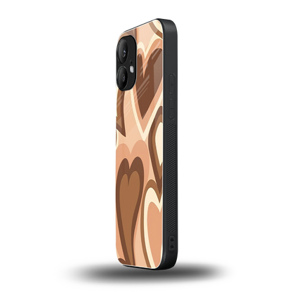 Cocoa Heartbeat nothing phone 2 mobile cover | shockproof glass phone case
