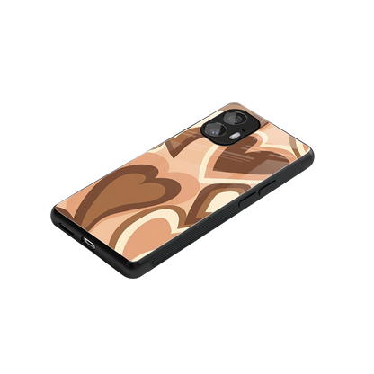 Cocoa Heartbeat stylish phone case for nothing phone 2 | glossy glass and slim fit
