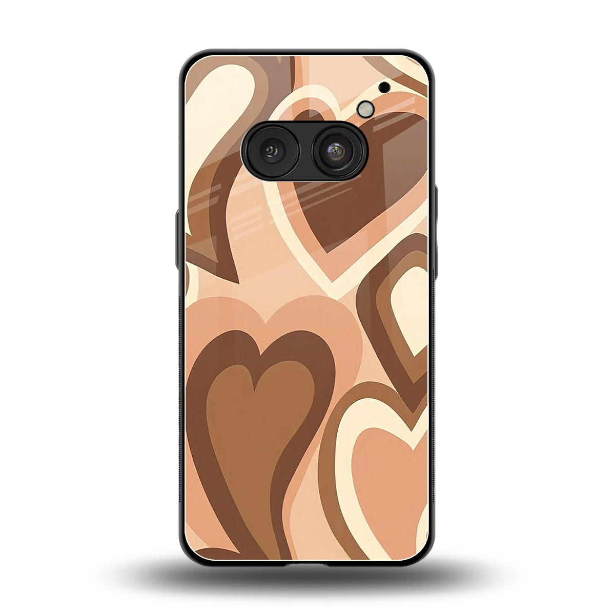 Cocoa Heartbeat back phone cover | glass case for nothing phone 2a