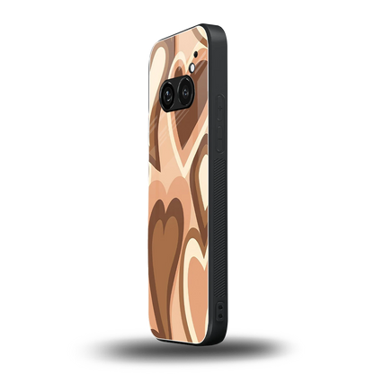 Cocoa Heartbeat nothing phone 2a mobile cover | shockproof glass phone case