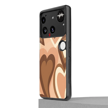 Cocoa Heartbeat nothing phone 3 mobile cover | shockproof glass phone case