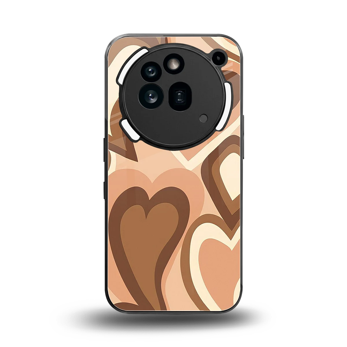 Cocoa Heartbeat back phone cover | glass case for nothing phone 3a pro