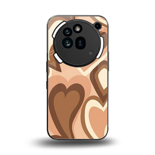 Cocoa Heartbeat back phone cover | glass case for nothing phone 3a pro
