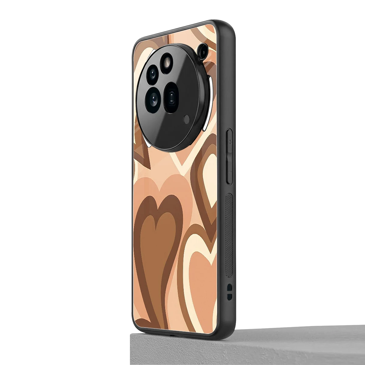 Cocoa Heartbeat nothing phone 3a pro mobile cover | shockproof glass phone case