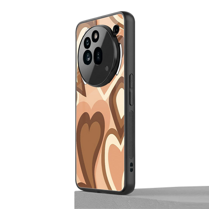 Cocoa Heartbeat nothing phone 3a pro mobile cover | shockproof glass phone case