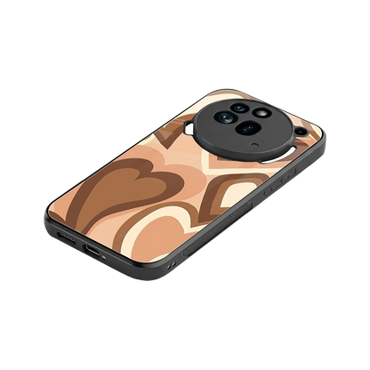 Cocoa Heartbeat stylish phone case for nothing phone 3a pro | glossy glass and slim fit