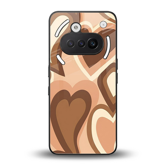 Cocoa Heartbeat back phone cover | glass case for nothing phone 3a