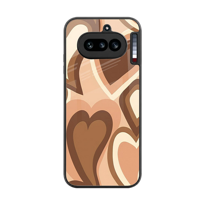 Cocoa Heartbeat back phone cover | glass case for nothing phone 4a
