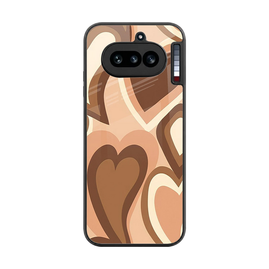 Cocoa Heartbeat back phone cover | glass case for nothing phone 4a