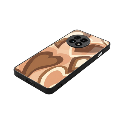 Cocoa Heartbeat stylish phone case for oneplus 13r | glossy glass and slim fit