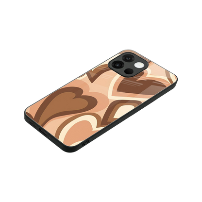 Cocoa Heartbeat stylish phone case for oneplus 13s | glossy glass and slim fit