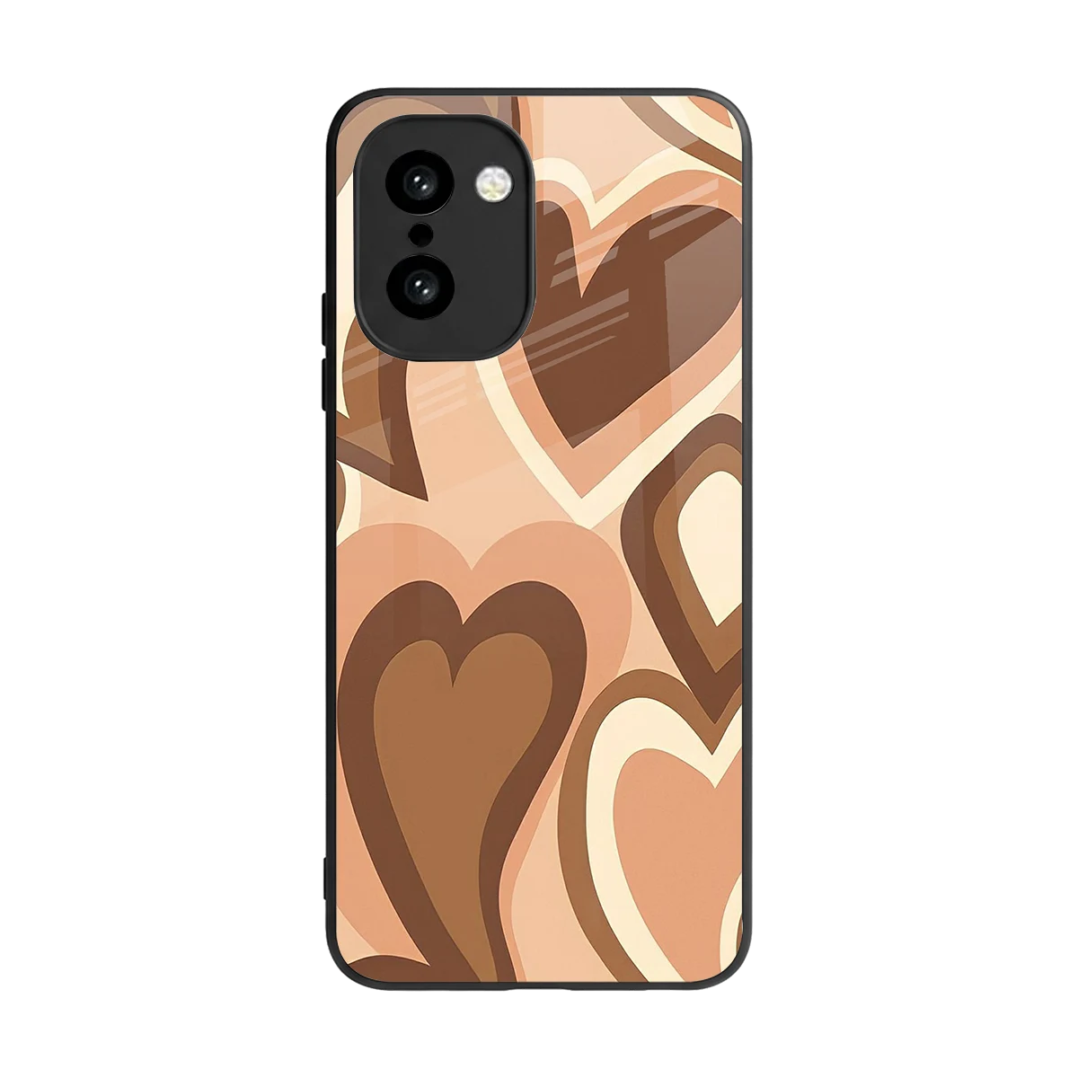 Cocoa Heartbeat back phone cover | glass case for oneplus 15r