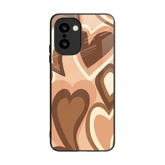 Cocoa Heartbeat back phone cover | glass case for oneplus 15r