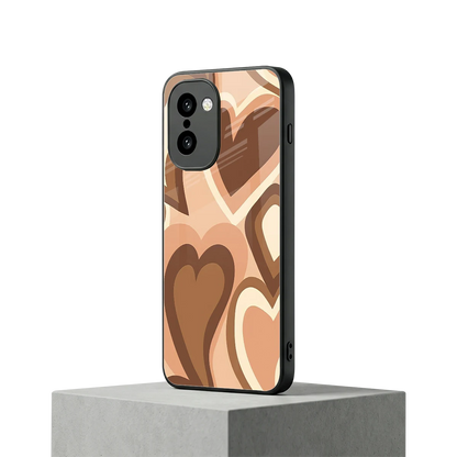 Cocoa Heartbeat oneplus 15r mobile cover | shockproof glass phone case