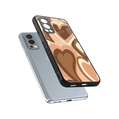 Cocoa Heartbeat sleek oneplus nord 2 cover with tempered glass back and TPU edges