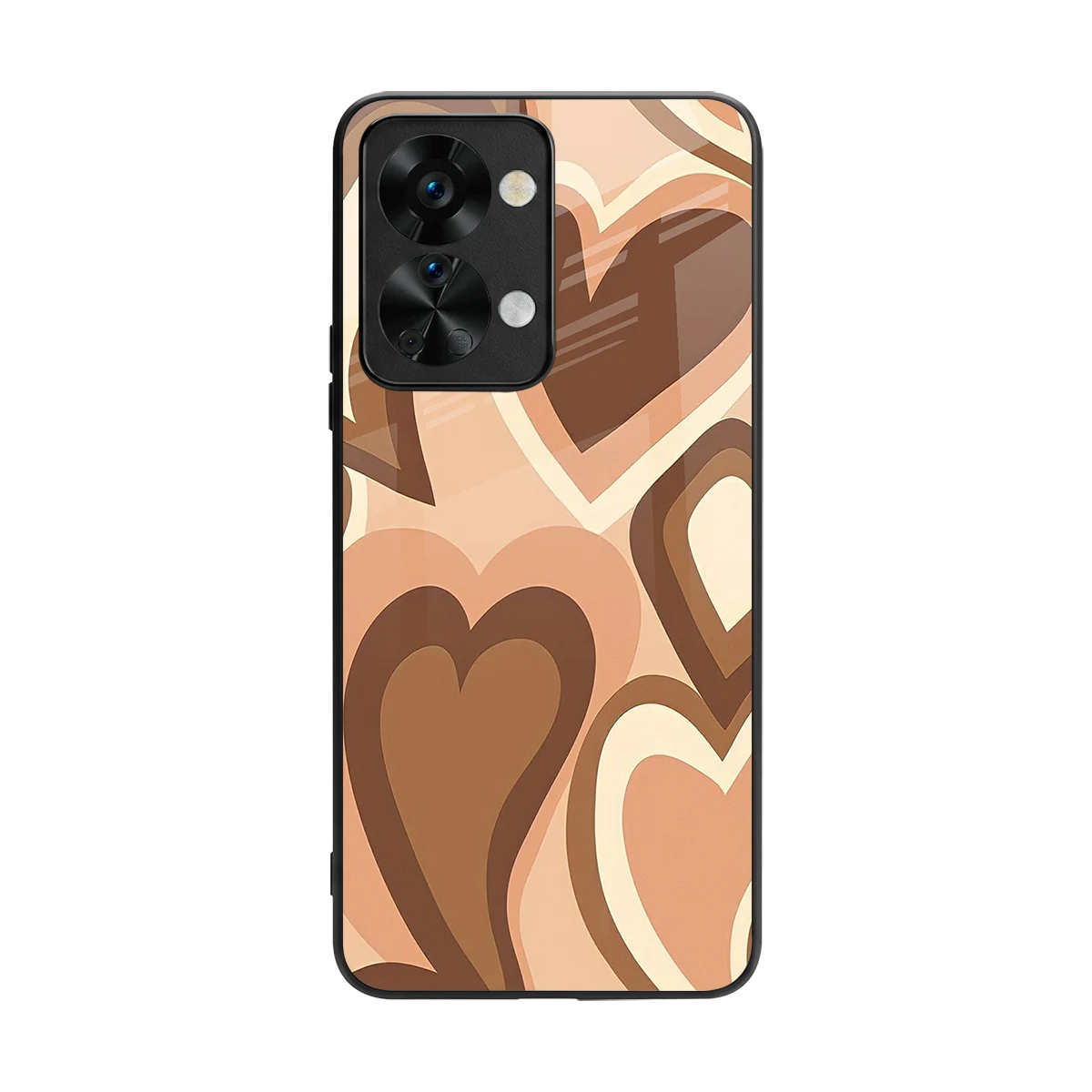 Cocoa Heartbeat back phone cover | glass case for oneplus nord 2t