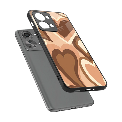 Cocoa Heartbeat sleek oneplus nord 2t cover with tempered glass back and TPU edges