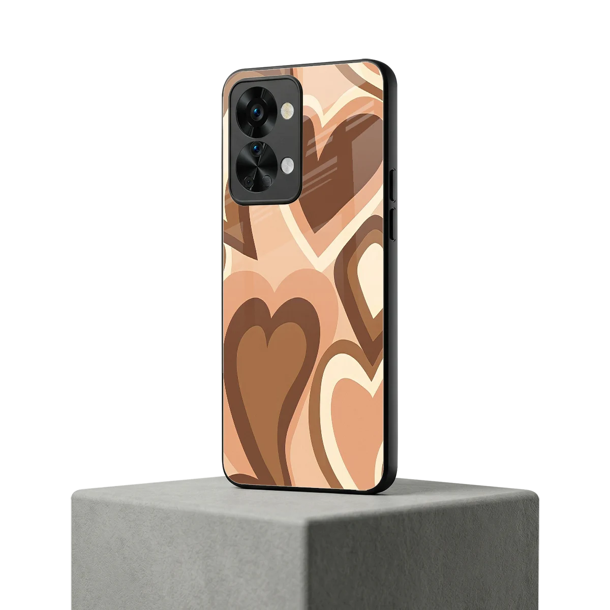 Cocoa Heartbeat oneplus nord 2t mobile cover | shockproof glass phone case
