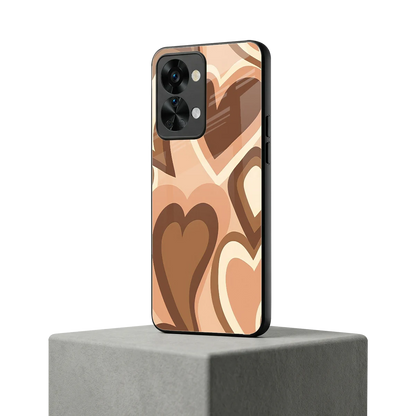 Cocoa Heartbeat oneplus nord 2t mobile cover | shockproof glass phone case