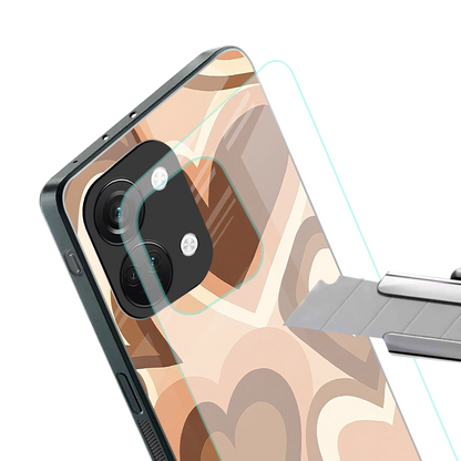 Cocoa Heartbeat stylish phone case for oneplus nord 3 | glossy glass and slim fit