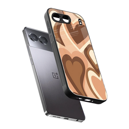 Cocoa Heartbeat sleek oneplus nord 4 cover with tempered glass back and TPU edges
